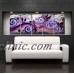Large Metal Wall Art Modern Abstract Sculpture Purple Painting Home Decor   150997006320